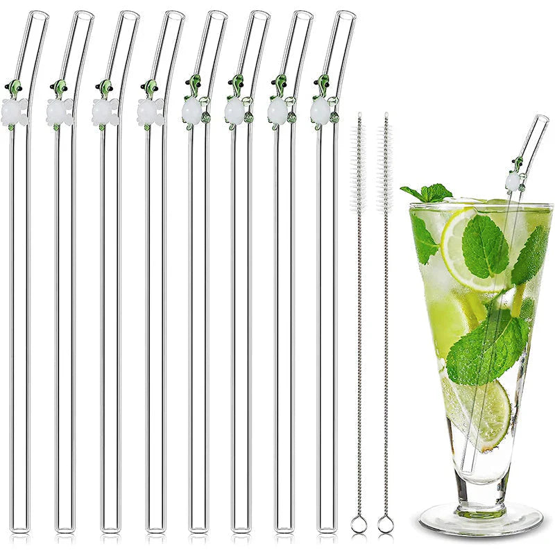 Kit de Pailles en Verre Réutilisables