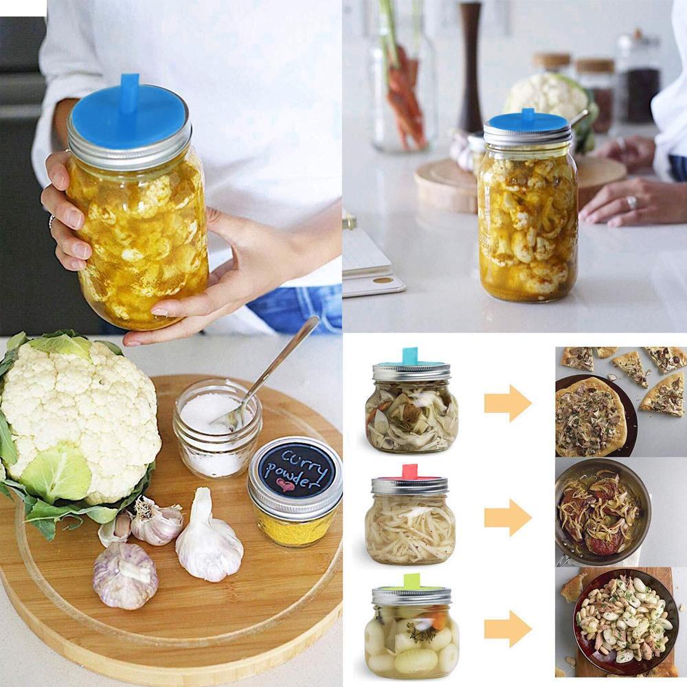 Couvercles en Silicone pour la Fermentation des Aliments (5 Pcs)