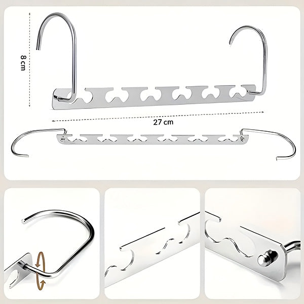 Porte-vêtements Compacts en Acier, Lot de 4