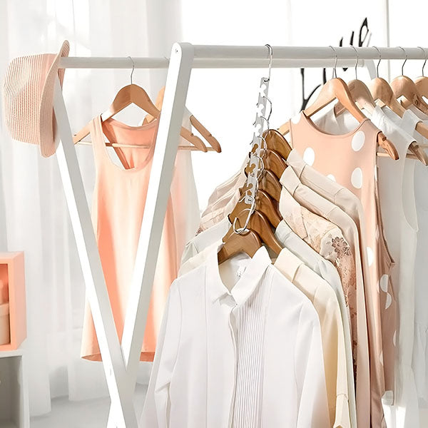 Porte-vêtements Compacts en Acier, Lot de 4