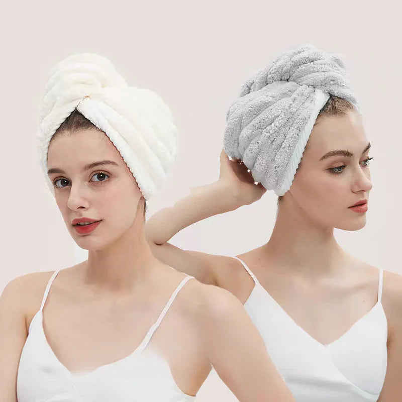 Coiffe de Séchage de Cheveux en Microfibre Très Absorbante