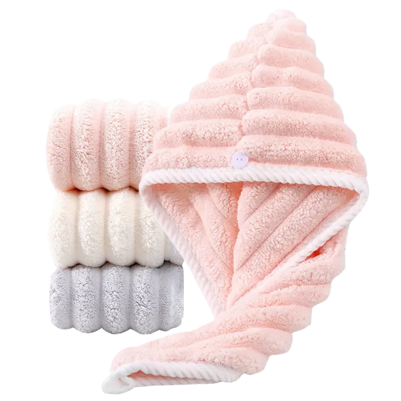 Coiffe de Séchage de Cheveux en Microfibre Très Absorbante