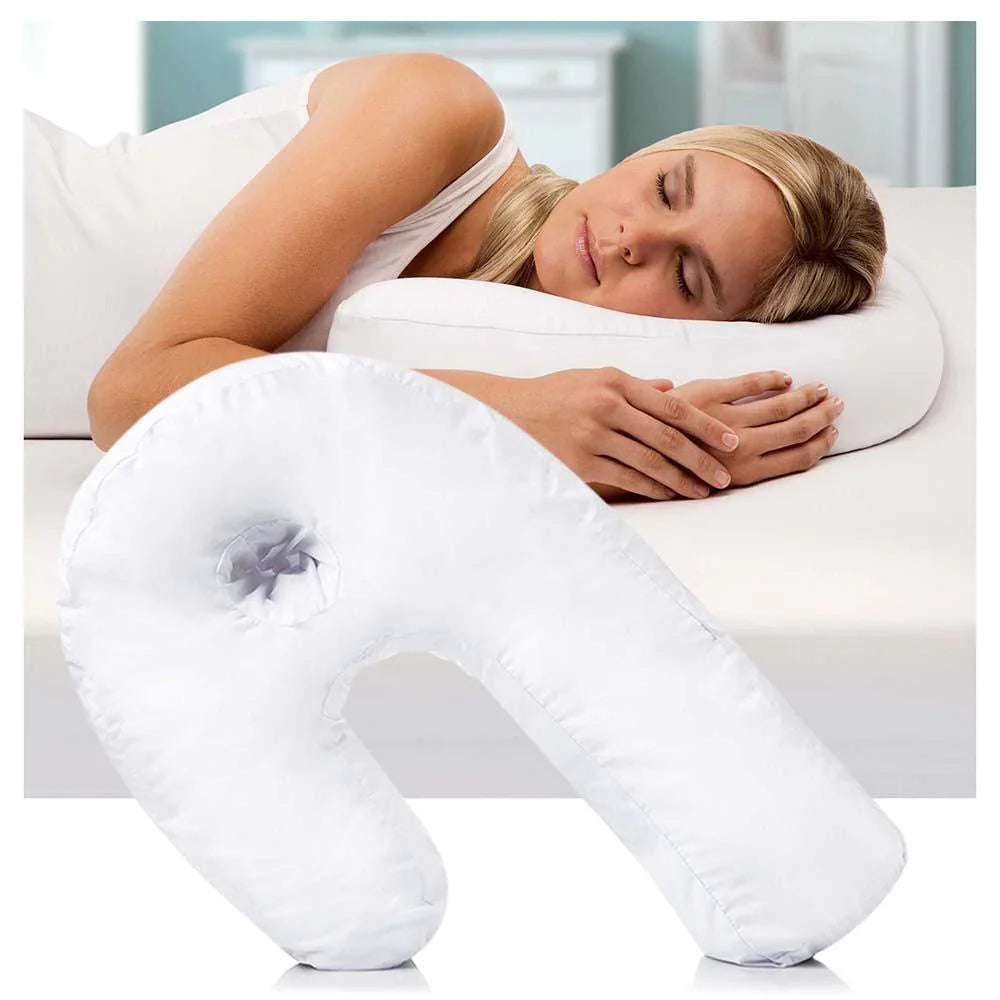 Coussin Ergonomique pour Dormir sur le Côté, en Forme de U