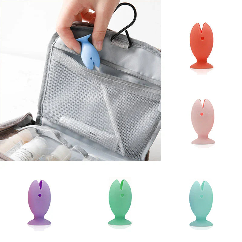 Enveloppe de Brosse à Dents en Silicone en Forme de Poisson (6 Pcs)