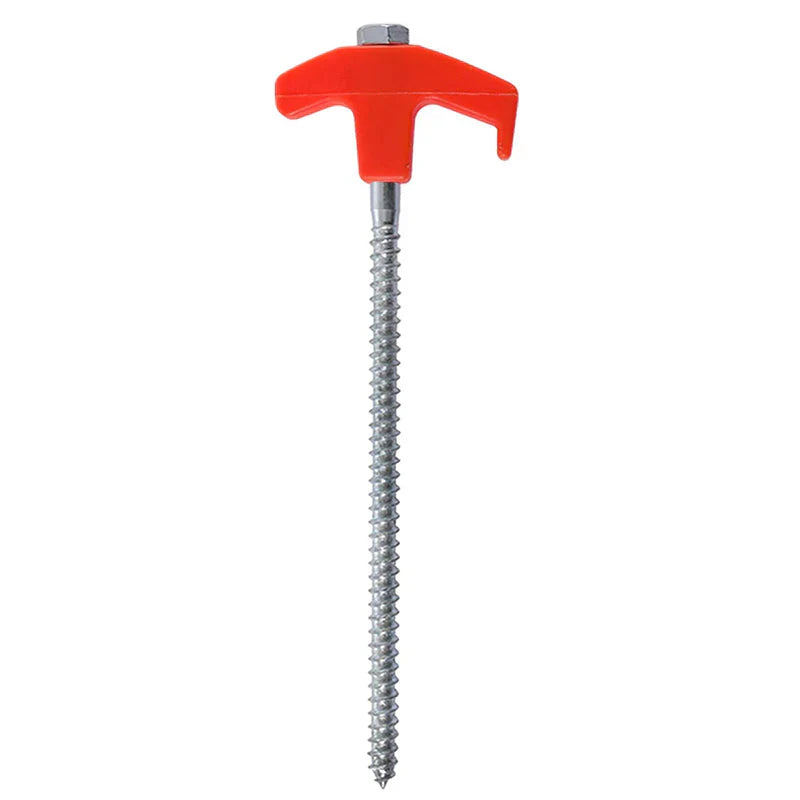 Piquets de Tente en Spirale pour une Fixation Stable dans le Sol (8 Pièces)
