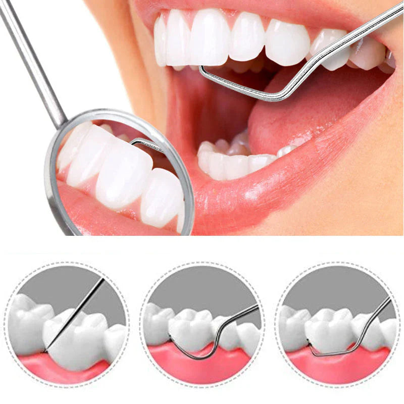 Cure - Dents Réutilisables en Acier Inoxydable avec Étui