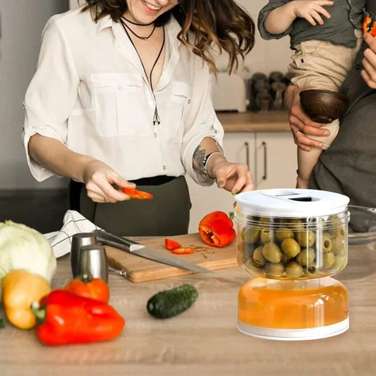 Récipient Pratique en Verre à Conserves avec Tamis