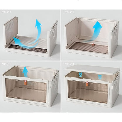 Boîte de Rangement Empilable avec Couvercle