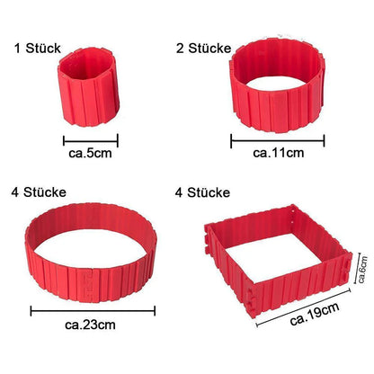 Set de Moules à Pâtisserie en Silicone de 4 Pièces pour des Gâteaux Créatifs