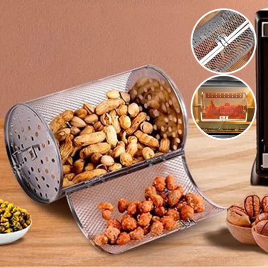 Grilleur en Acier Inoxydable Auto-rotatif pour une Cuisson Uniforme