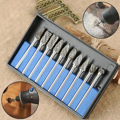Têtes D' Affûtage Précises en Acier au Tungstène (10 Pcs)