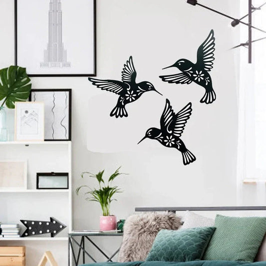Décoration Murale avec des Motifs D' Oiseaux Stylés