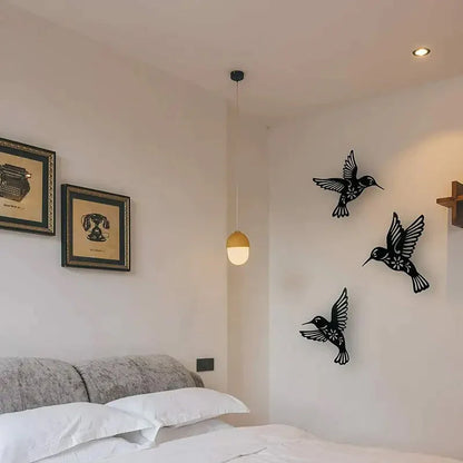 Décoration Murale avec des Motifs D' Oiseaux Stylés