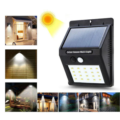 Lampe Murale Solaire Led avec Capteur de Mouvement