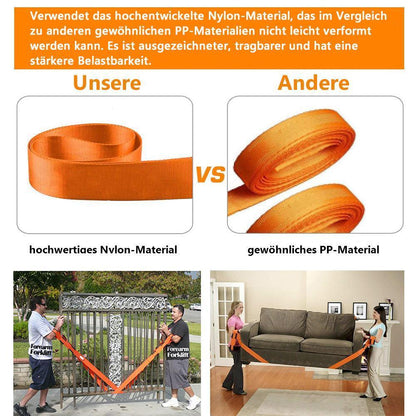 Sangles Ergonomiques pour Meubles et Charges Lourdes