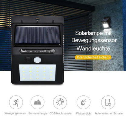 Lampe Murale Solaire Led avec Capteur de Mouvement