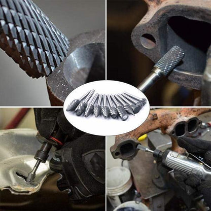 Têtes D' Affûtage Précises en Acier au Tungstène (10 Pcs)