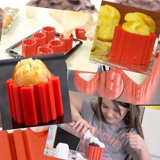 Set de Moules à Pâtisserie en Silicone de 4 Pièces pour des Gâteaux Créatifs