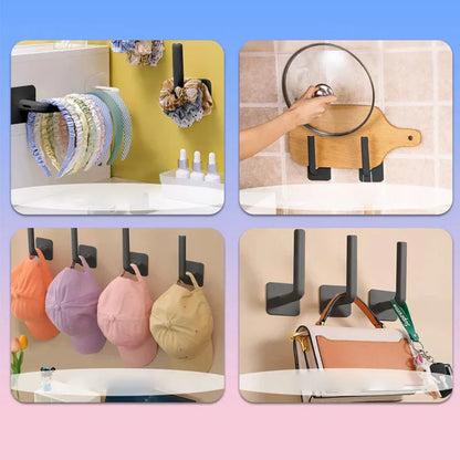 Crochets Muraux Autocollants pour une Utilisation Flexible (2 Pcs)