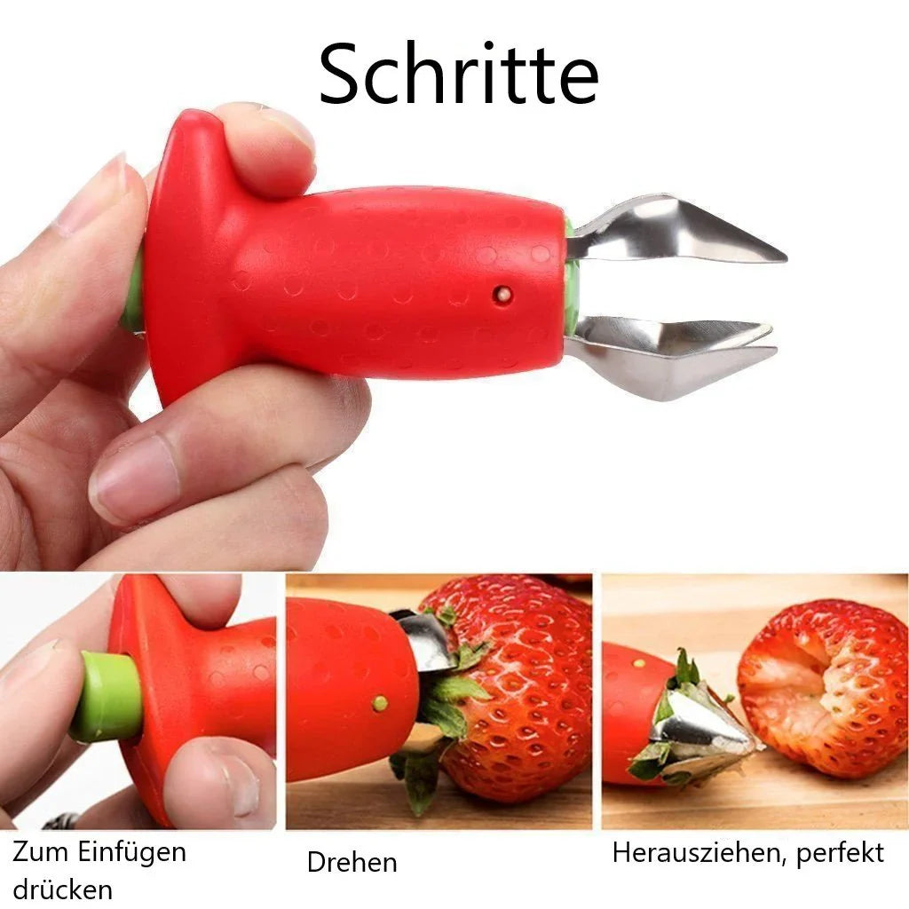 Étrognonneuse à Fraises en Acier Inoxydable