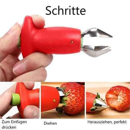 Étrognonneuse à Fraises en Acier Inoxydable