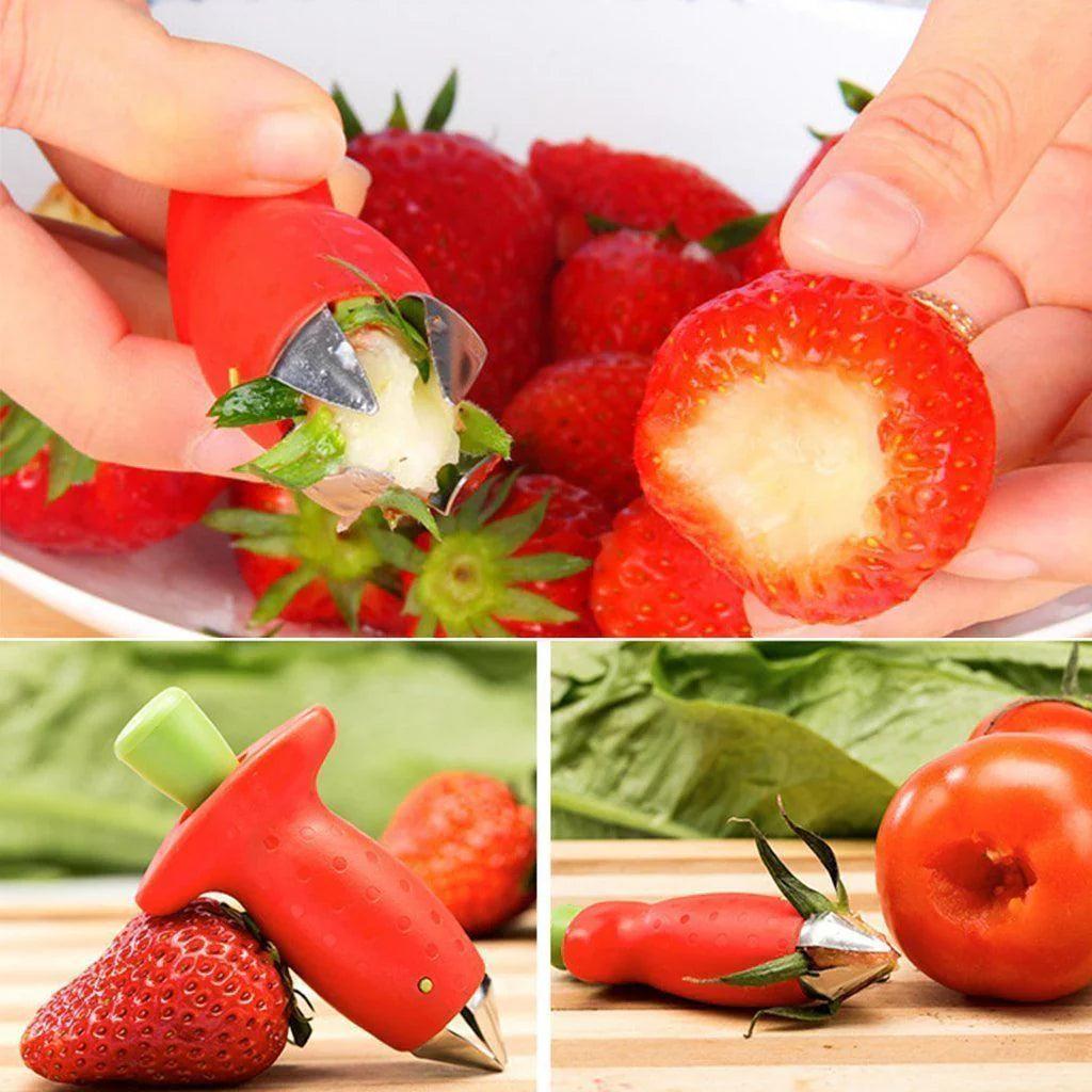 Étrognonneuse à Fraises en Acier Inoxydable