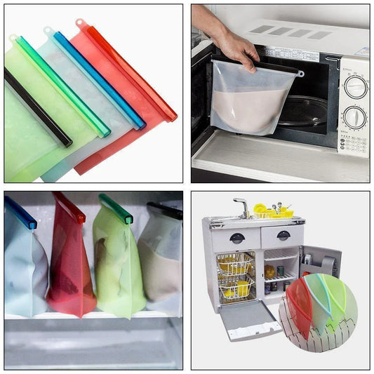 Sachet de Conservation Durable en Silicone