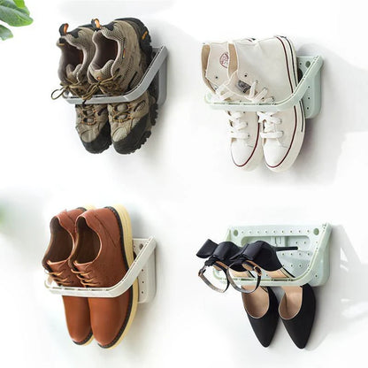 Etagère à Chaussures avec Support Mural pour Gagner de la Place