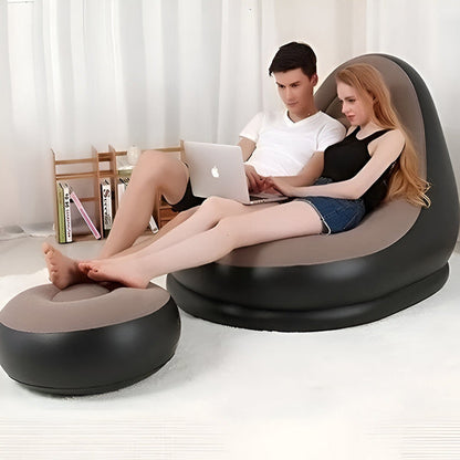 Fauteuil Gonflable Confort avec Repose - Pieds