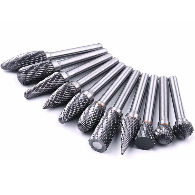 Têtes D' Affûtage Précises en Acier au Tungstène (10 Pcs)