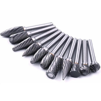 Têtes D' Affûtage Précises en Acier au Tungstène (10 Pcs)