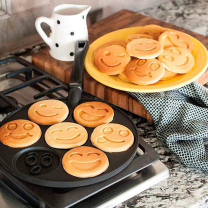 Poêle à Crêpes aux Motifs de Smiley