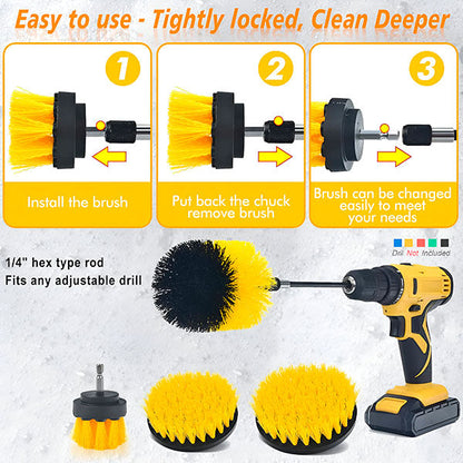 Brosses de Nettoyage pour Perceuses (3 Pcs)
