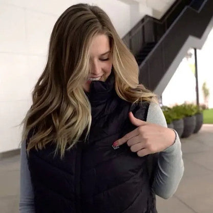 Gilet Thermique Imperméable avec Fonction de Chauffage