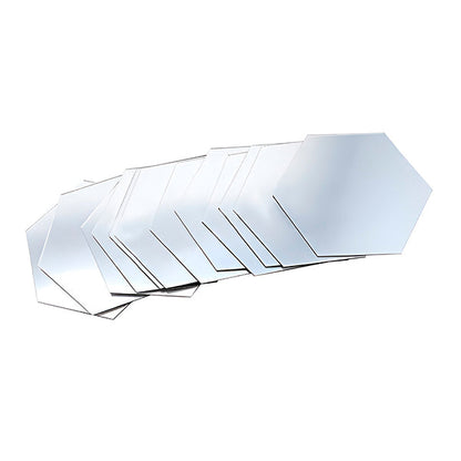 Autocollants Muraux Miroir avec Effet 3d - Design D' Intérieur Élégant (12 Pièces)