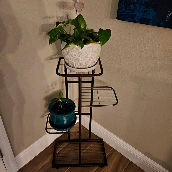 Porte-plantes Réglable en Hauteur (4 Étages)