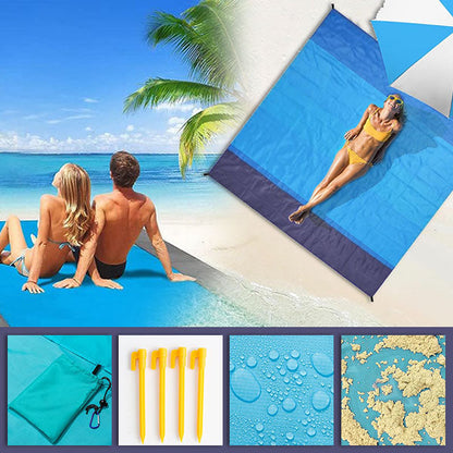 Couverture D' Extérieur Compacte pour les Pique-niques et les Vacances à la Plage