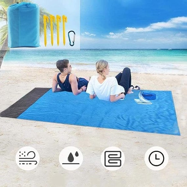 Couverture D' Extérieur Compacte pour les Pique-niques et les Vacances à la Plage