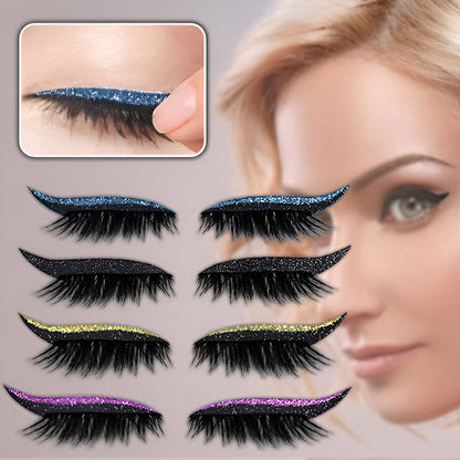 Eyeliner & Cils en un - Réutilisable (4 Pcs)