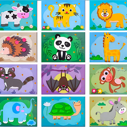 Autocollants Muraux 3d en Mousse Eva (Lot de 12)