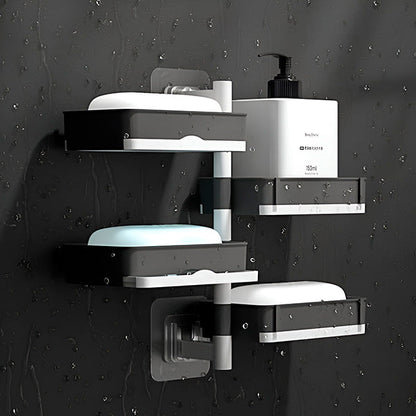 Étagère de Salle de Bain à 4 Niveaux à Fixer au Mur