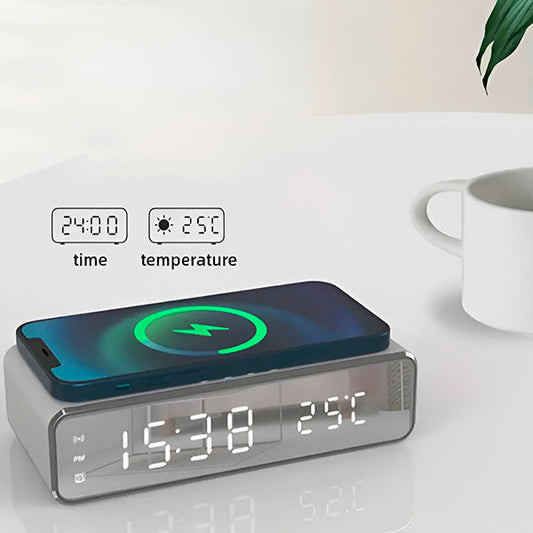 Chargeur 3 en 1 Pratique avec Affichage de L' Heure et de la Température
