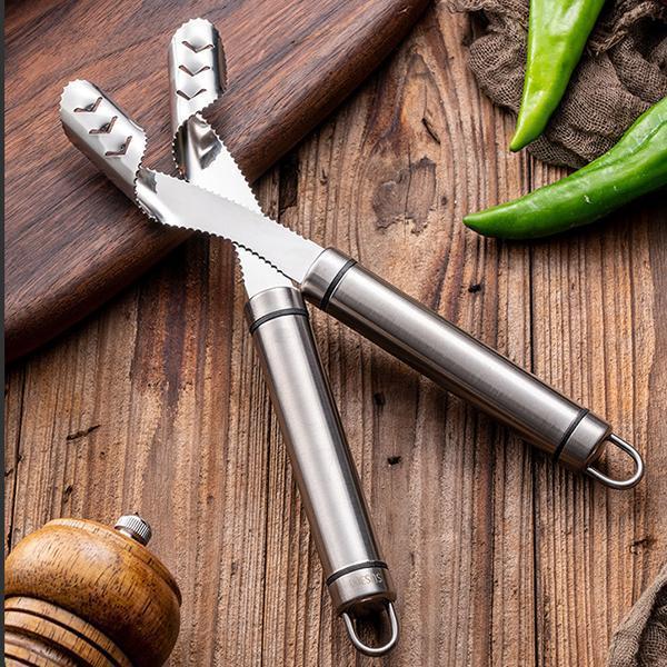 Étrognonneuse en Acier Inoxydable pour Piments et Poivrons
