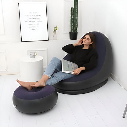 Fauteuil Gonflable Confort avec Repose - Pieds