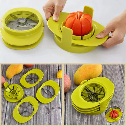 Coupe et Dénoyauteur de Fruits 2 en 1