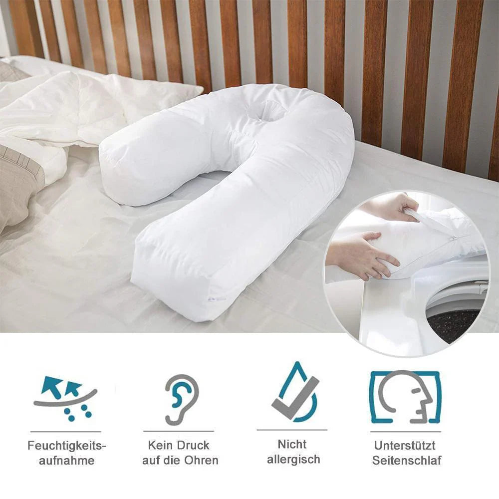 Coussin Ergonomique pour Dormir sur le Côté, en Forme de U