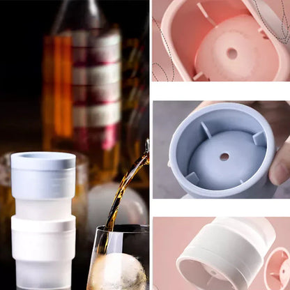 Moule à Glaçons en Silicone Rond et Peu Encombrant